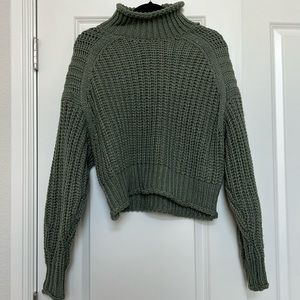 Chunky Kit Green Sweater